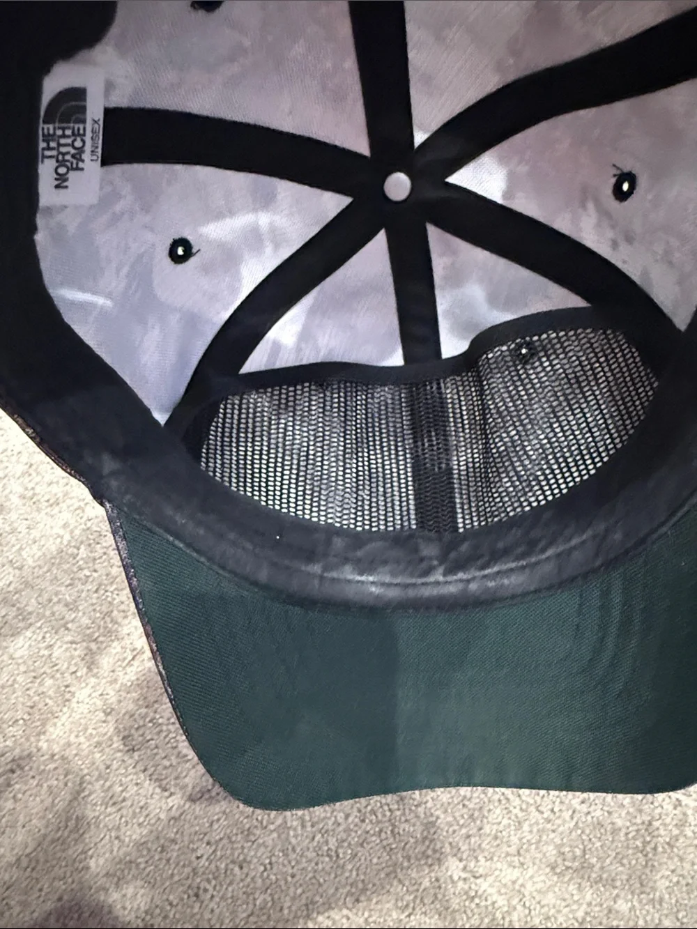 The North Face Knit Baseball style gray rust camo hat cap